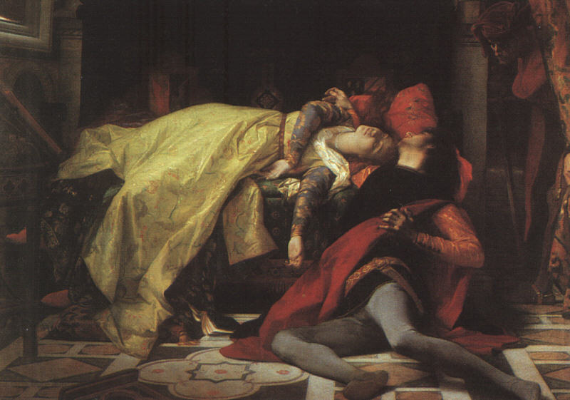 Alexandre  Cabanel The Death of Francesca da Rimini and Paolo Malatesta